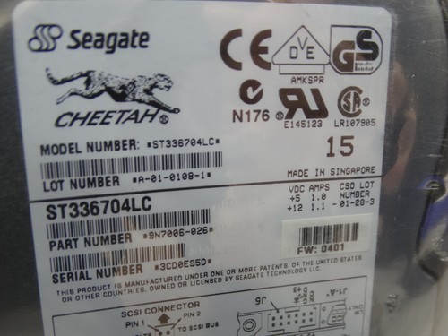 Seagate Cheetah 36GB 10K SCSI 80-Pin Hard drive ST336704LC + Caddy New - Picture 2 of 4