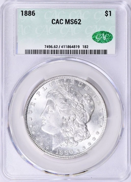 MS 62 Graded 1886 Year Morgan US Dollars (1878-1921) for sale | eBay