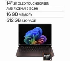 HP OmniBook X Flip 2-in-1 14" Touchscreen AMD Ryzen AI 5 430 16GB 512GB SSD NEW!