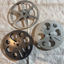 Vintage 8mm Movie Film Reels Lot of 3 All Metal Kodak, Excel, Tower Empty Spools