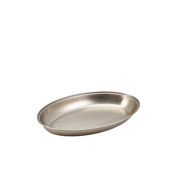 GenWare Stainless Steel Oval Vegetable Dish For Crockery Cutlery 22.5cm/ 9""