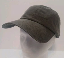 100% Cotton Cap Canvas 6-Panel Low-Profile Adjustable Dad Baseball Cap Gray