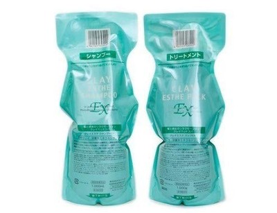 MoltoBene Clay Esthe Shampoo EX 1000ml & Pack EX 1000g Refill Set