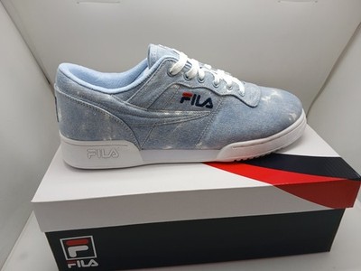 Classic Fila Original Fitness Blue Denim Mens Shoes Size Variations