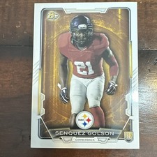 2015 Bowman Topps Senquez Golson #92 Pittsburgh Steelers Rookie Football Card. rookie card picture