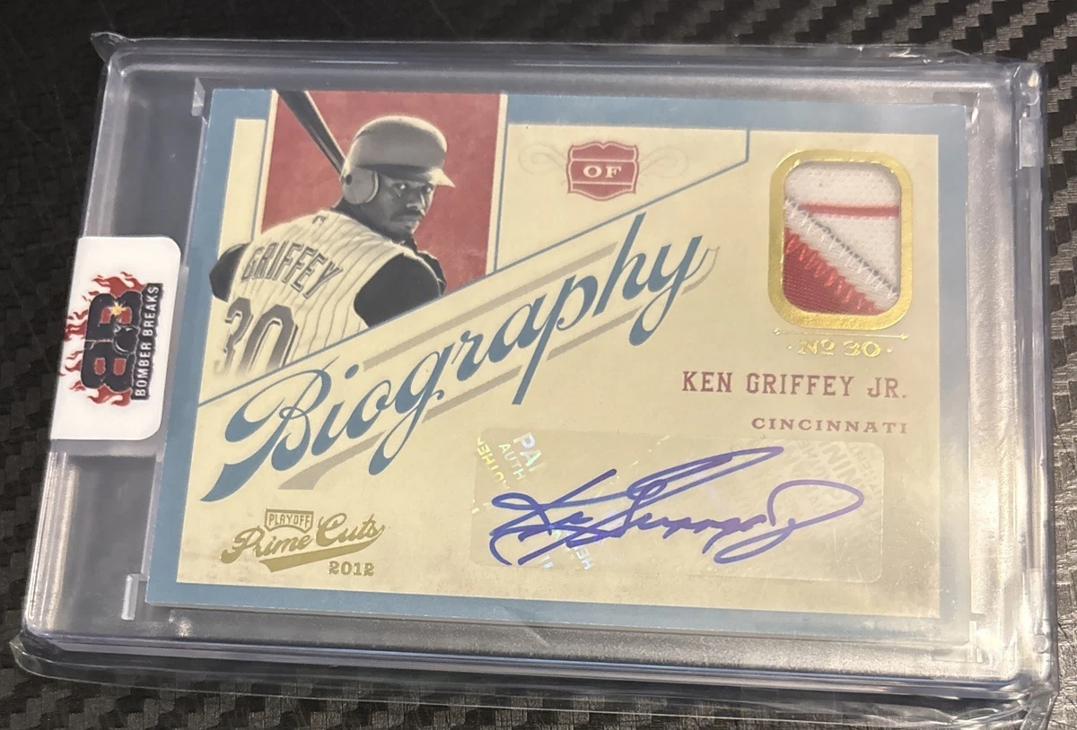 Panini Ken Griffey Jr Baseball Autographed Sports Trading Cards