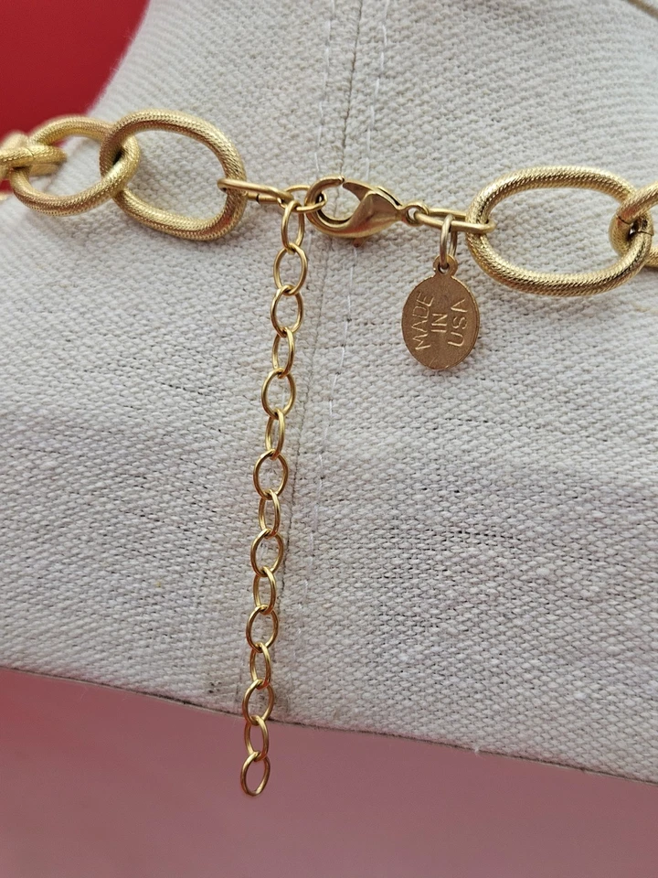 Susan Shaw Goldtone Coin Pendant Necklace - Image 4 of 4