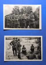 2 Fotos in PK Format: Offiziere,NVA,DDR, Uniform,50-er Jahre