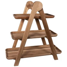 NEW Peer Sorensen Acacia Three Tiered Serving Ladder