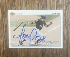 Joey Cora 1992 Upper Deck Card Autograph Hand Signed In Person White Sox NM/M