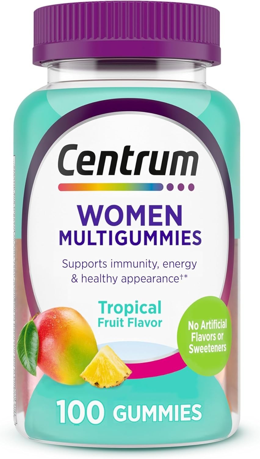 Delicious Women's Multivitamin Gummies - 100 Count for Energy & Immune Support