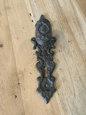 Ornate cast iron gate handle pull 10 3/4" Antique style Door Gate Barn Brown NEW