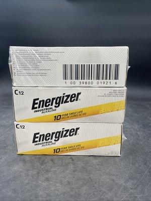 Energizer Industrial C Alkaline Batteries (EN93, LR14) NEW!