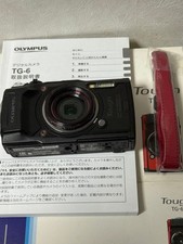 OLYMPUS Tough TG-6 Black Waterproof Zoom 12MP GPS Digital Camera No Battery