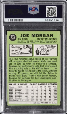 1967 TOPPS #337 JOE MORGAN PSA 5 | eBay