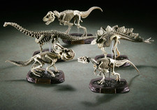 Kaiyodo Capsule Q Dinosaur Skeleton Mini Figure  Set of 5 Natural Color Japan