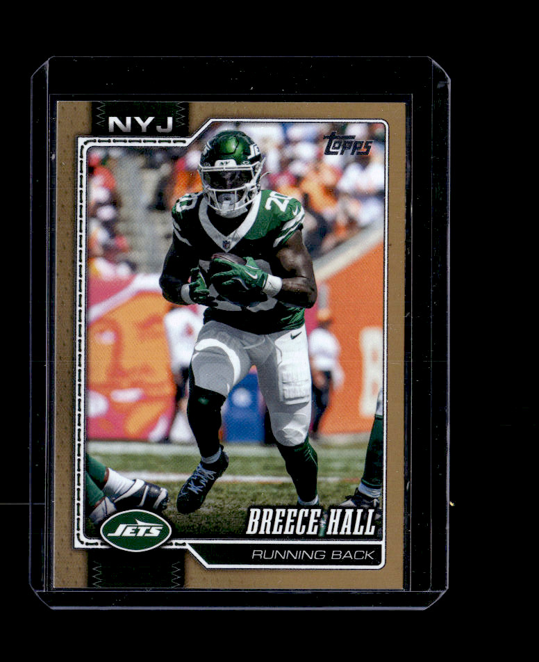 2026 Topps Flagship Football #162 Breece Hall Gold Parallel /2026 Jets