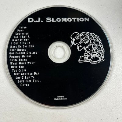 DJ Slomotion - Mixtape CD 2001 Hip Hop Rap Independent SW1545