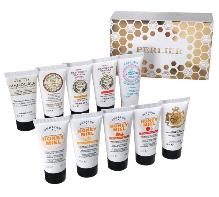 Perlier 10-Piece Mini Hand Cream Set-New SEALED