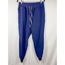 Figs Women Pants Sz L Dark Blue Zamora Jogger Scrub Medical Workwear Hospital