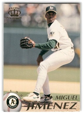 Miguel Jimenez 1995 Pacific Baseball #314 Oakland Athletics