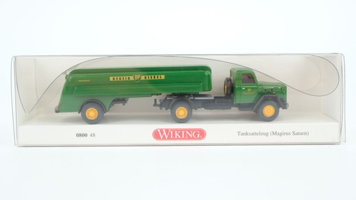 Wiking H0 080048 camión cisterna (Magirus Saturn) "gasolina diésel" | Zustand: Gebraucht