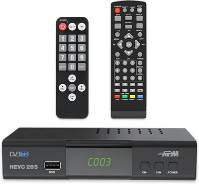 APM Décodeur TNT Full HD 1080p, Tuner TNT H.265 HEVC, Télécommande... - Photo 1/4