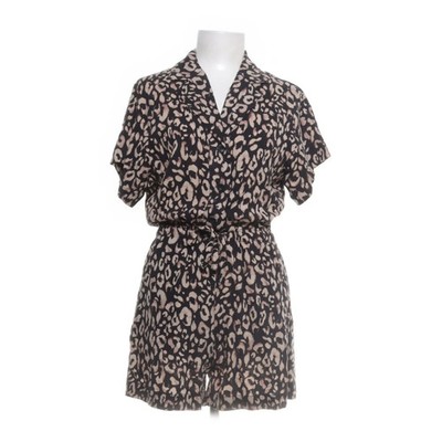 H&M, Jumpsuit, Größe: 36, Schwarz/Beige/Mehrfarbig, Viskose, Leopard, Damen #FPS