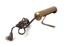 Vintage Art Deco Brass Metal Headboard Bed Reading Light Lamp Mid Century