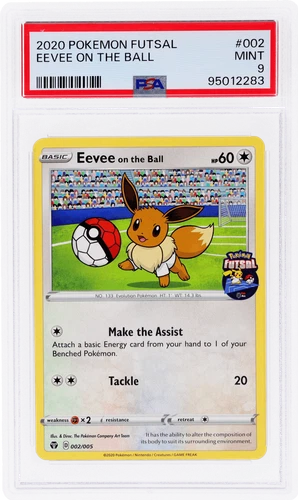 2020 Pokemon Futsal Collection Eevee On the Ball #2 PSA 9
