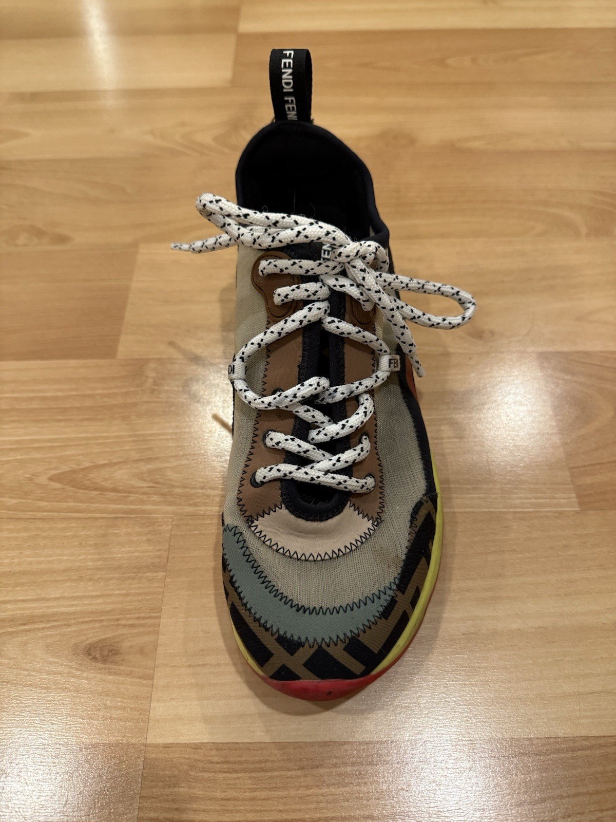 Fendi Freedom FF Patchwork Chunky Multi Color Sne… - image 5