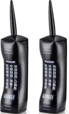 Gejoy 2 Packs Inflatable Mobile Phone Retro Black 