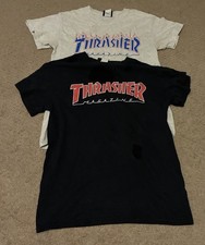 2 Thrasher Magazine Shirts Men s Size Small Skateboard Tees Surf Beach