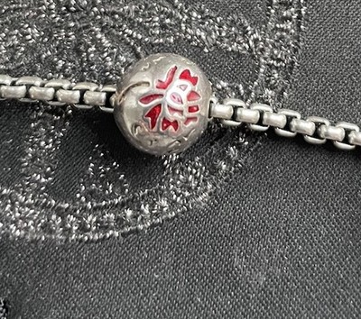 Thomas Sabo Silver  Rote Rose Karma Bead