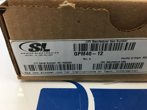SL Power / Condor GPM40-12 Power Supply *NEW* - Picture 2 of 3