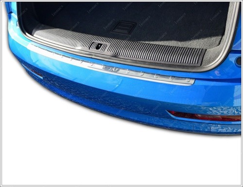 Chrome Rear Bumper Scratch Protector BRUSHED S.STEEL For Audi Q3 8U 2011 to 2018 - Picture 4 of 12