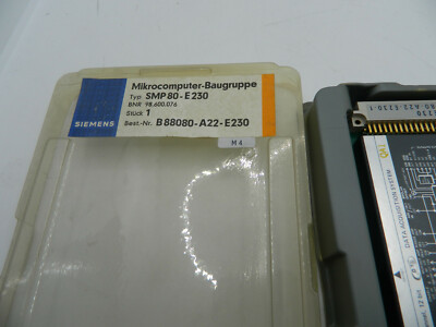 1 x Siemens Mikrocomputer Baugruppe SMP80-E230 BNR 98.600.076