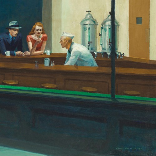40W"x22H" NIGHTHAWKS by EDWARD HOPPER - PHILLIES SAILOR DINER CHOICES of CANVAS - Picture 6 of 9
