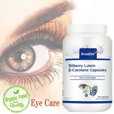 Lutein 20mg & Zeaxanthin - 120 Capsules Vision Care,Eye Health Antioxidant Vegan