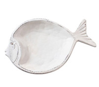 "Dekoschale \"Fisch\" 27X18,5Cm*Holz Weiß*Maritim*Deko*Schale*Sommer Meer Shabby"