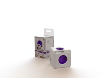 allocacoc PowerCube DuoUSB ReWirable, 4x Verteiler, 230V Schuko