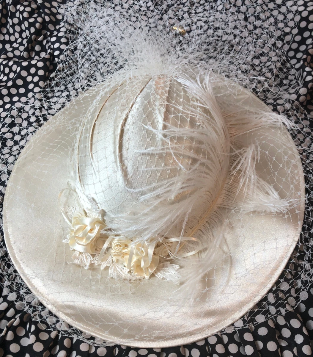 Ivory Wedding Vintage Hats for Women for sale | eBay display picture 1