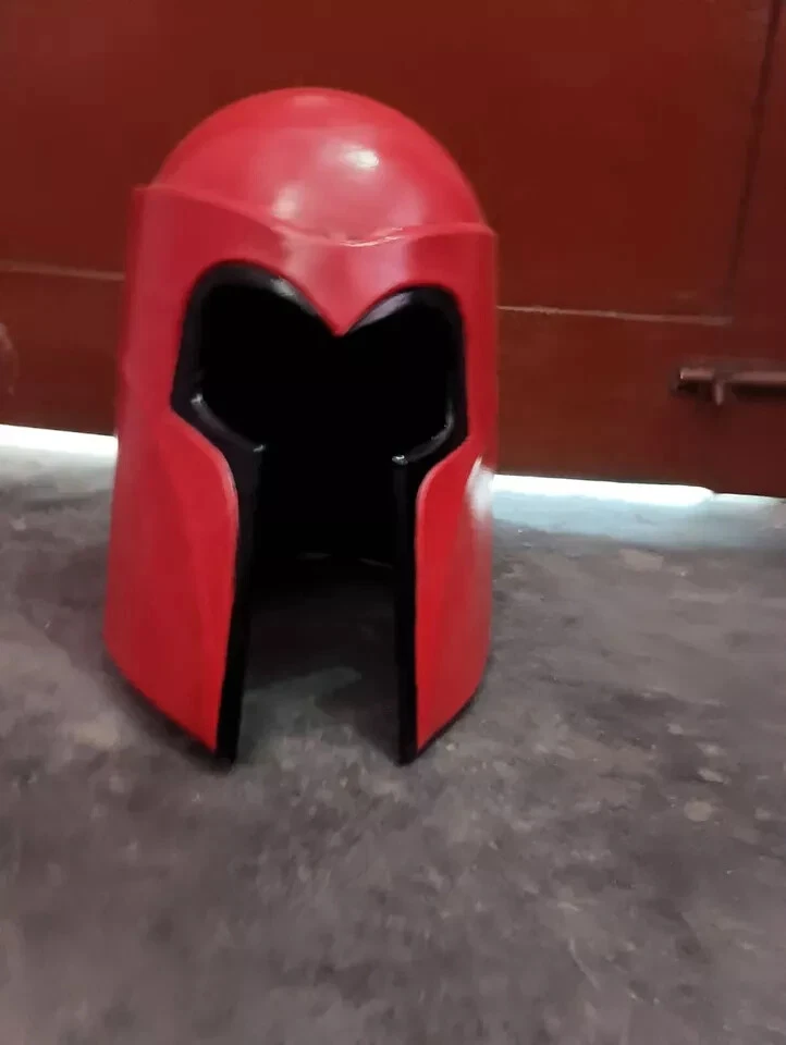 Deadpool Full Head Helmet Cosplay Adult Costume Red Helmet Party Fan Made - Image 4 of 4