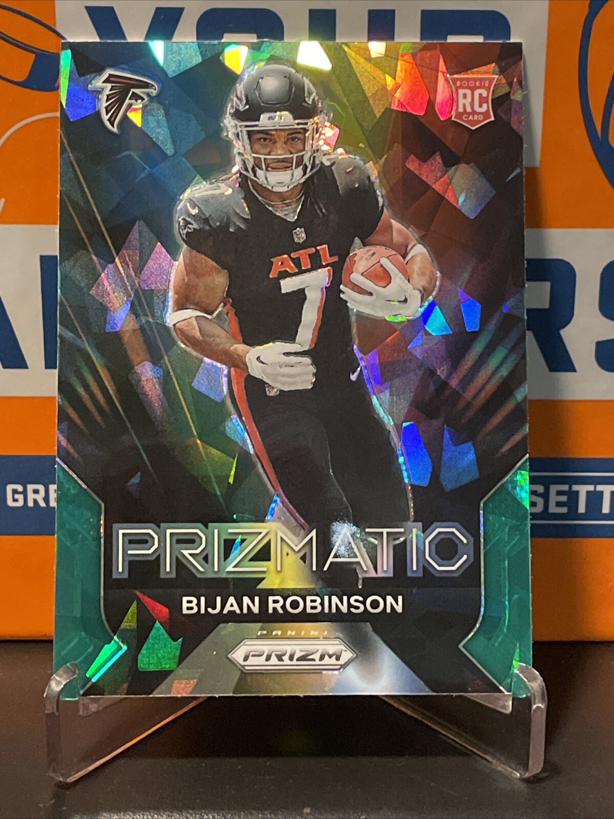 2023 Panini Prizm Prizmatic Bijan Robinson Rookie Green Ice Atlanta Falcons