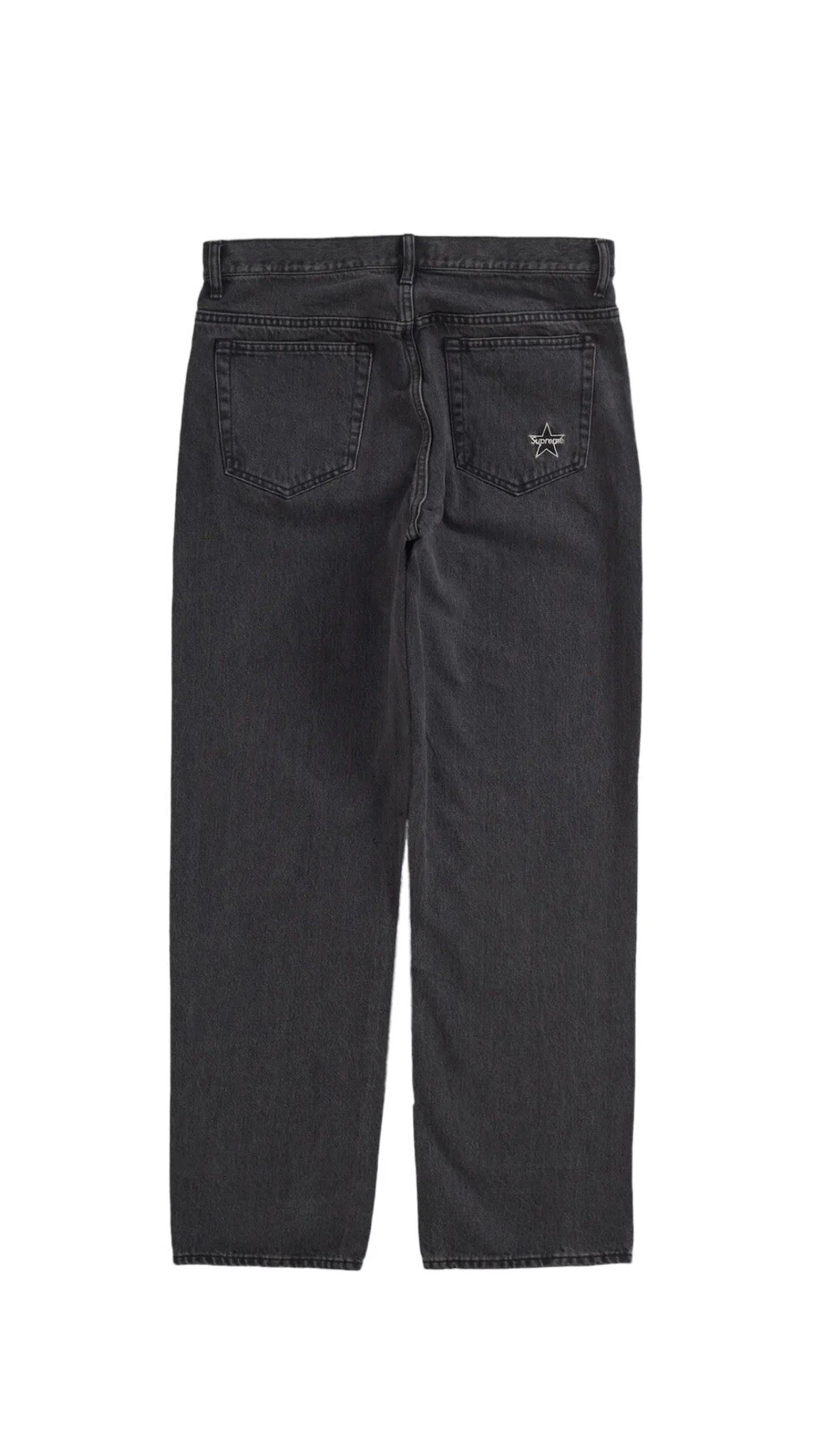 Jean Supreme Regular Lavé Noir Taille 30 Neuf SS23
