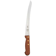  Mercer Culinary Praxis 10" Wavy Edge Curved Bread Knife with Rosewood Handle