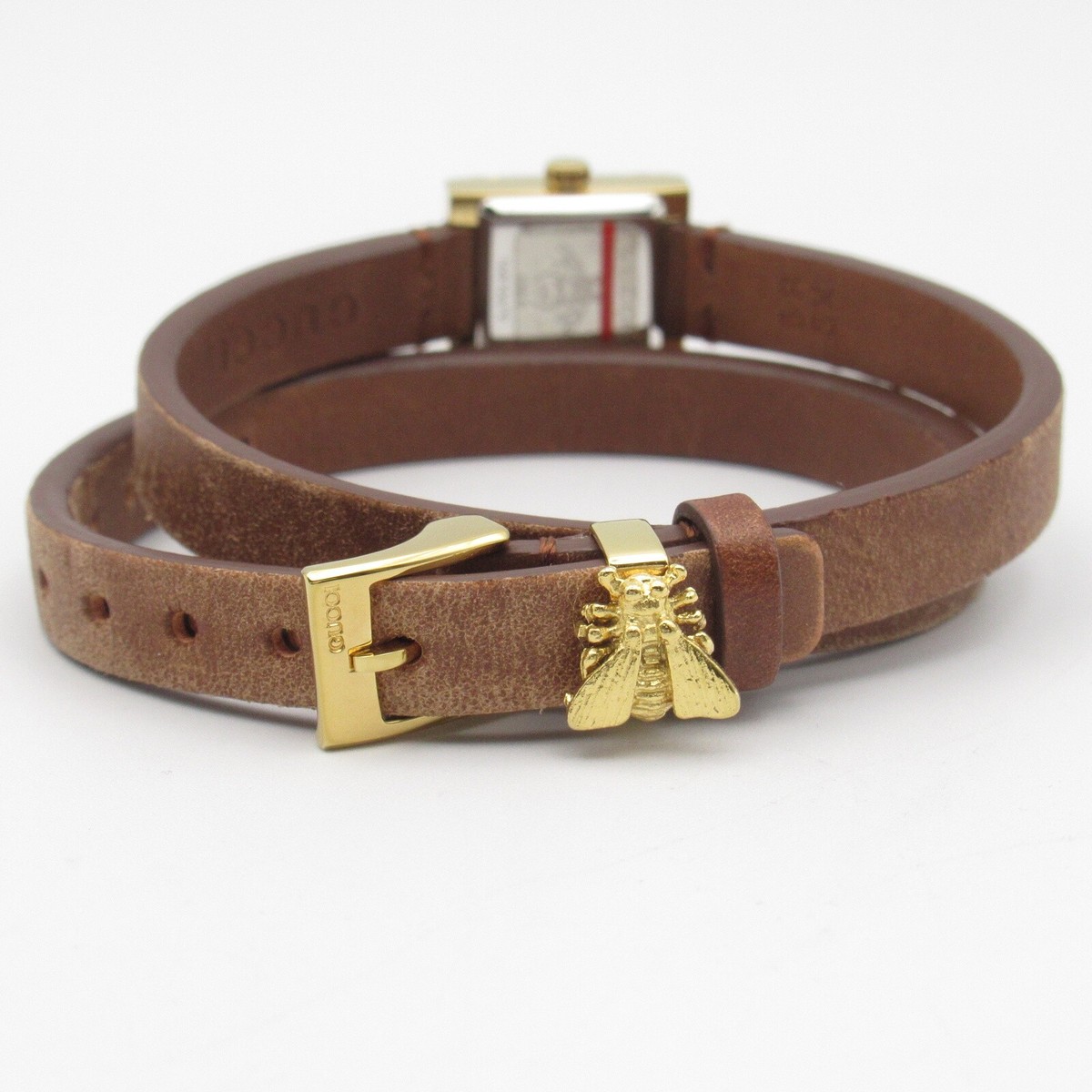 GUCCI Wrist Watch 128.5 Quartz Gold Plated Leather Used GUCCI Wrist Watch 128.5 Quartz Gold Plated Leather Used