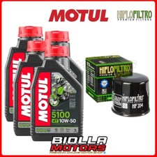 KIT TAGLIANDO HONDA NC700 X / XD 2012 FILTRO OLIO MOTUL 5100 10W50 4x104074+HF20