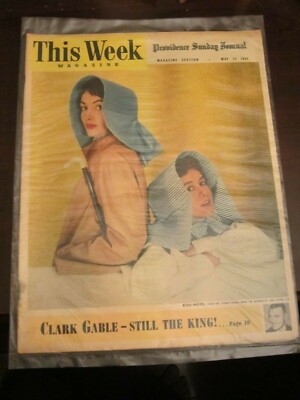 This Week Magazine Providence Sunday Journal May 1953 Kiss Nots Clark Gable