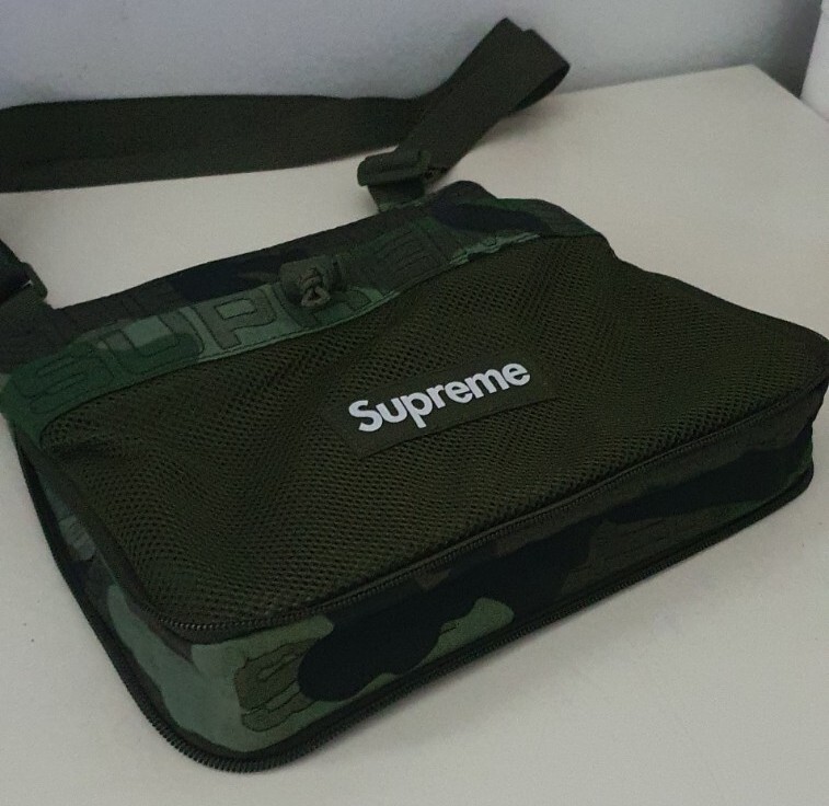 FW21 Supreme side bag Woodland Camo Shoulder bag Cordura